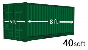 40ft storage container